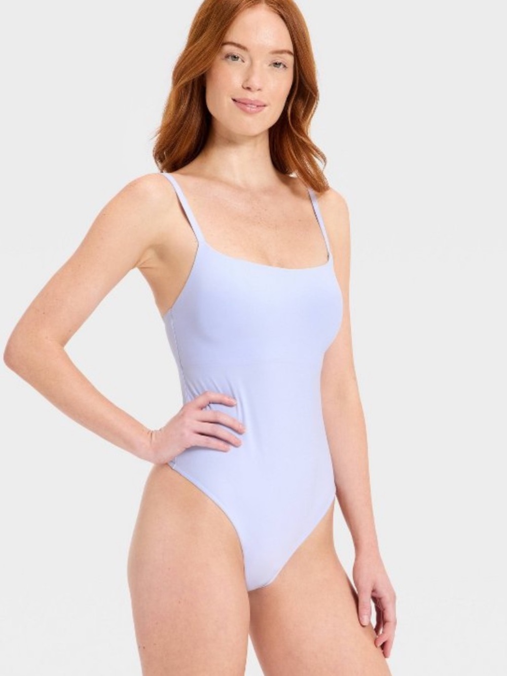 Women's Luxe Stretch Lightly Lined Cami Bodysuit - Auden™
Blue new 🆕